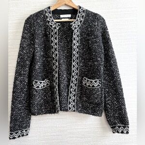 Sandro Cladie Boucle Tweed Cardigan / Jacket 1 S
